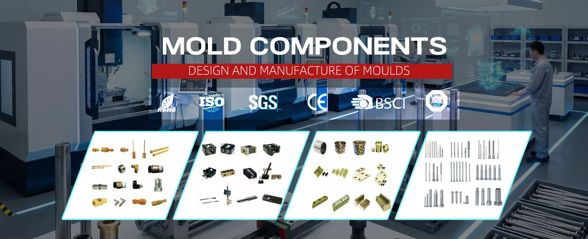 Přizpůsobené standardní přesné základny forem