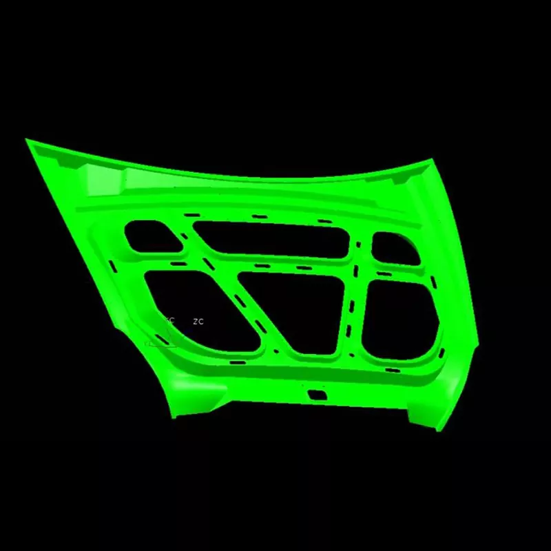 Razítko na vnitřní panel automobilové kapoty