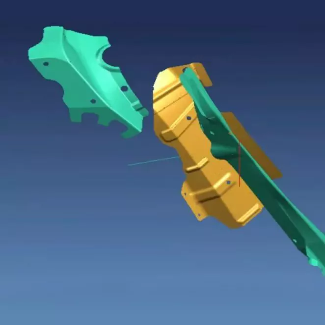 Automobilové lisovací raznice malých výztužných desek