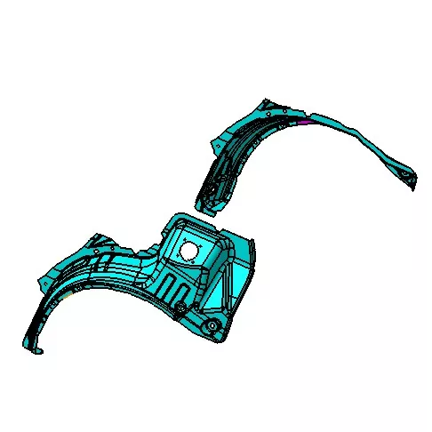 Automobilový oblouk kola Kryt kola Vstřikovací forma